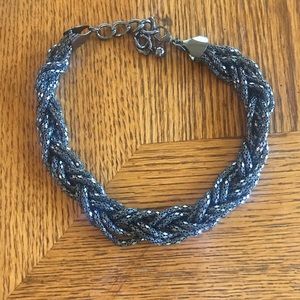 Braided titanium necklace